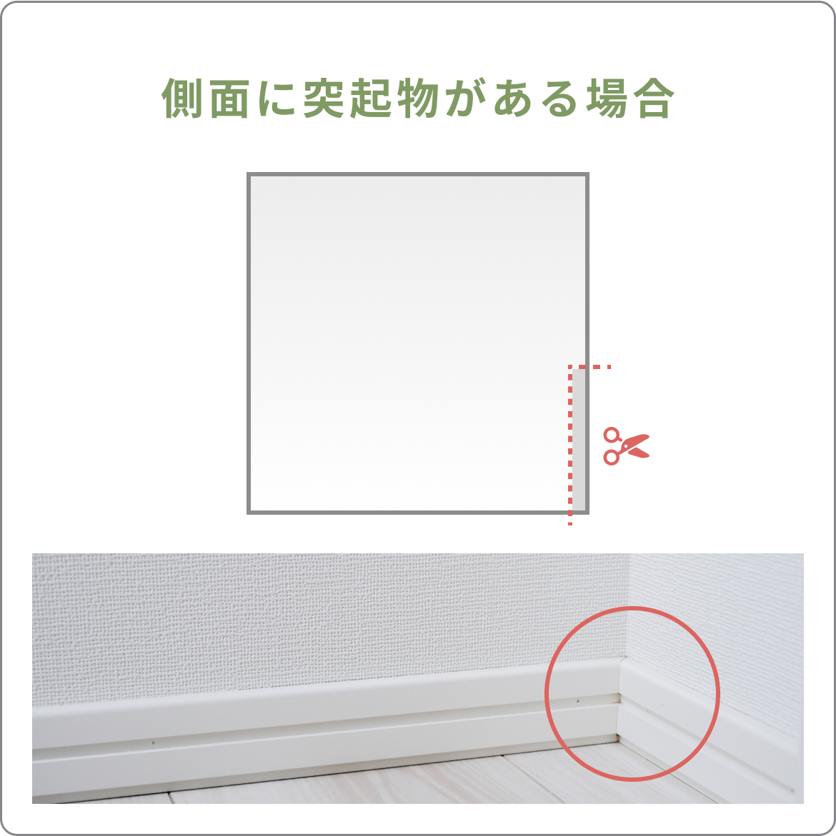 壁下部側面巾木