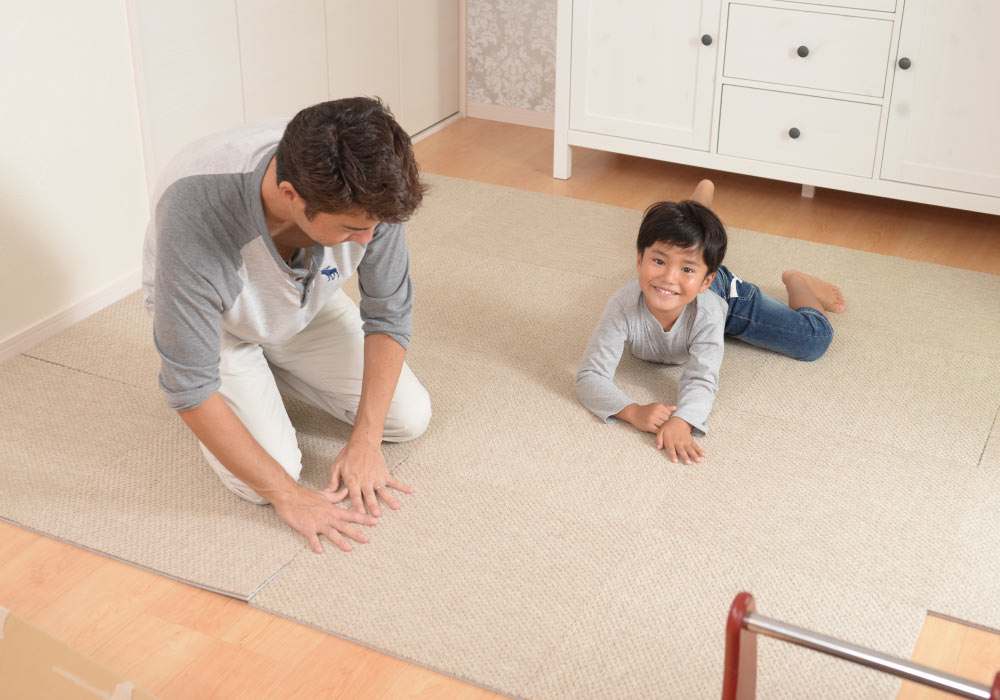 防音タイルカーペット静床ライト