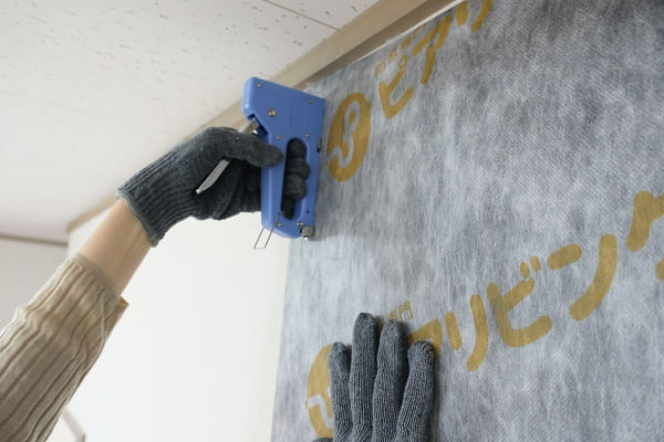 遮音シート設置方法