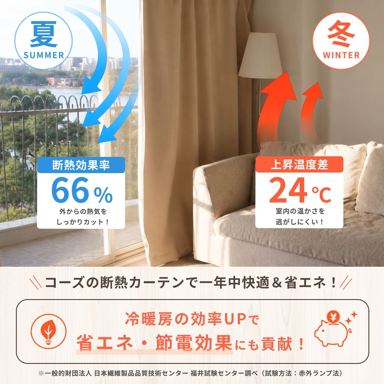 高い断熱効果で省エネ対策にも