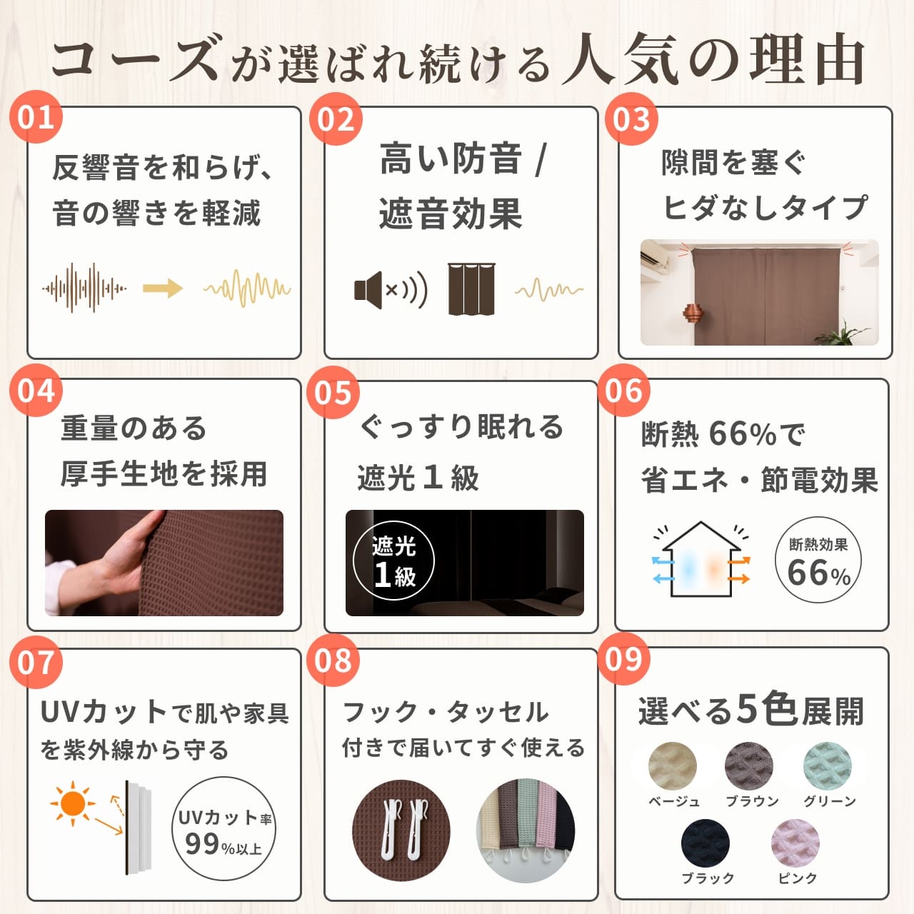 防音カーテン「コーズ」が選ばれ続ける人気の理由