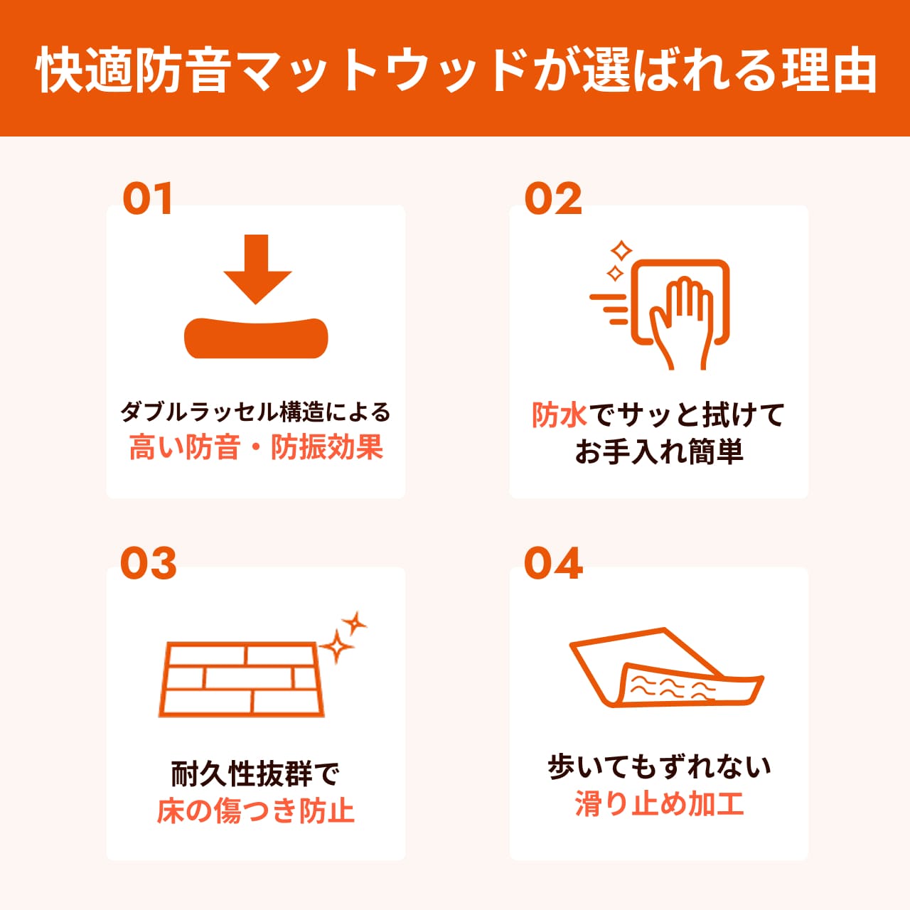 快適防音ウッドが選ばれる理由