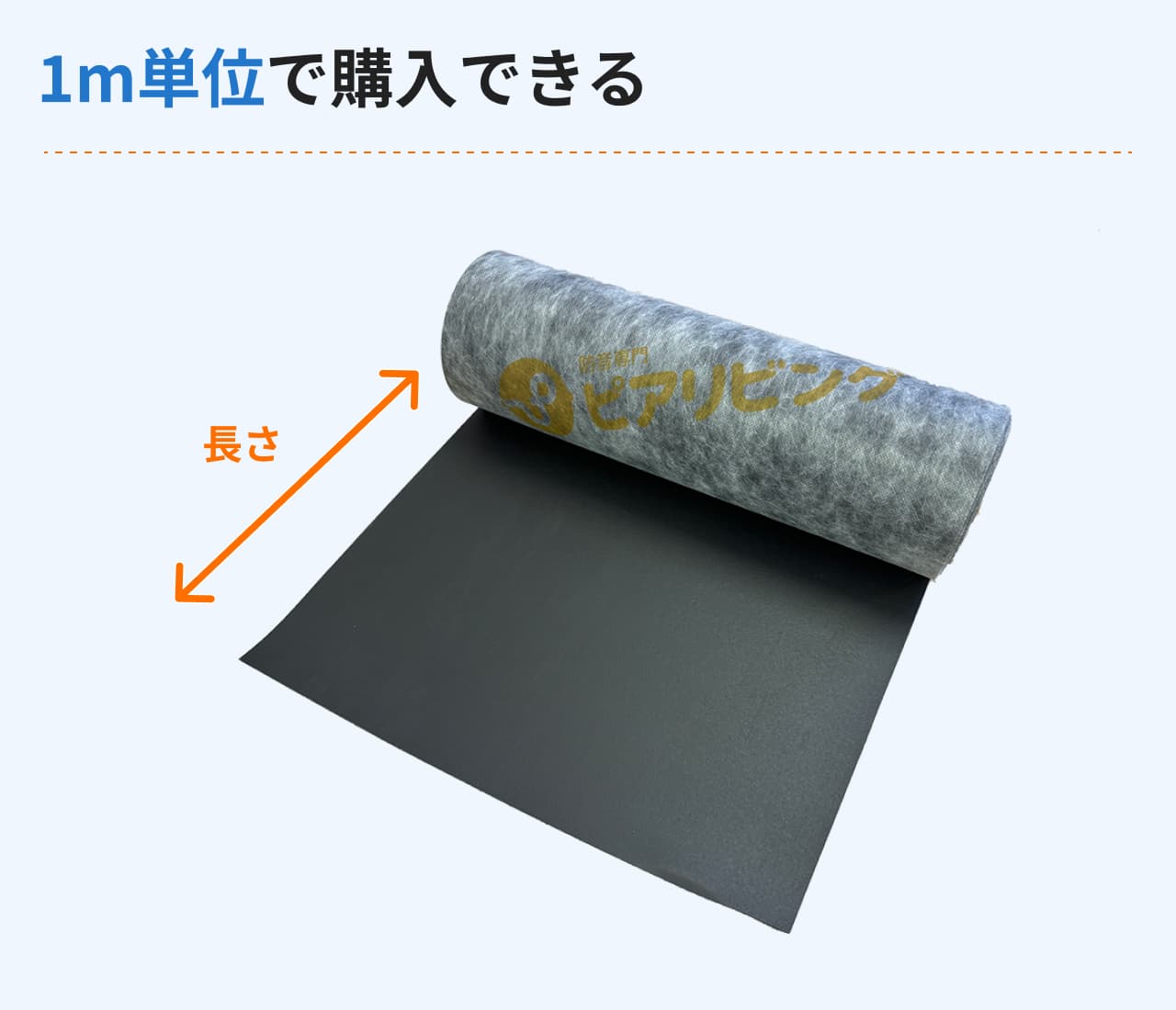 1m単位で購入が可能