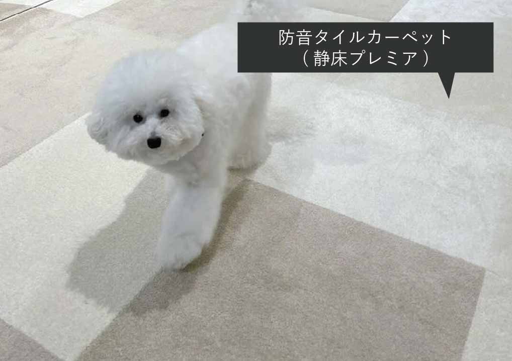 「防音カーペット」Or「防音カーペット」＋「下敷き用防音カーペット」の2枚重ね