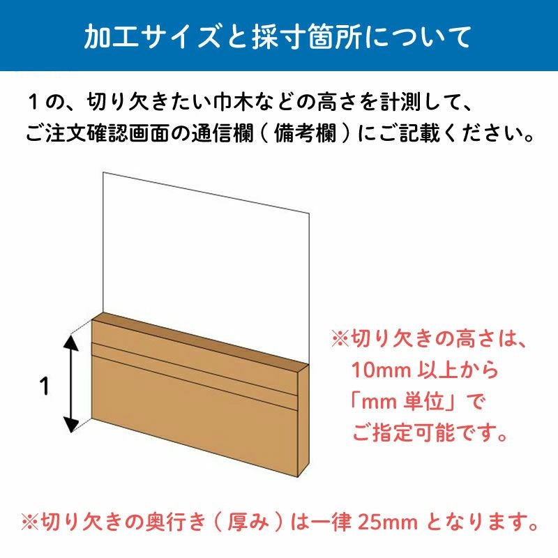 ワンタッチ防音壁カット加工の採寸について