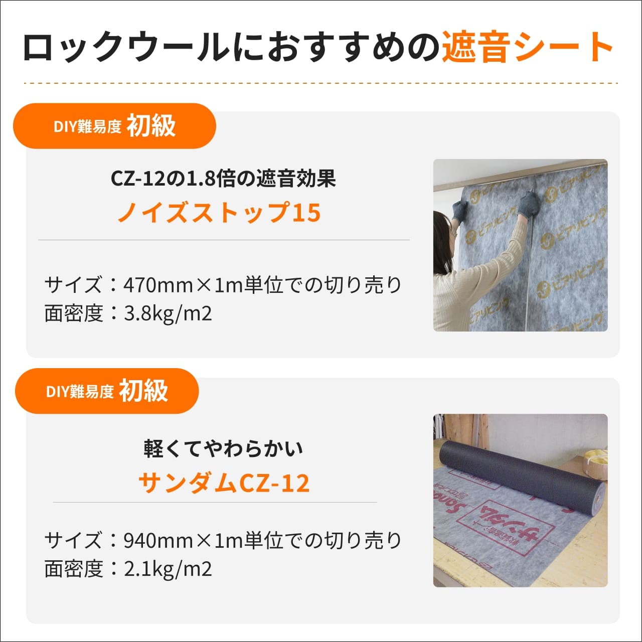 ロックウールボード 密度80kg/m3 片面クロス貼り 605mm×910mm 厚さ50mm