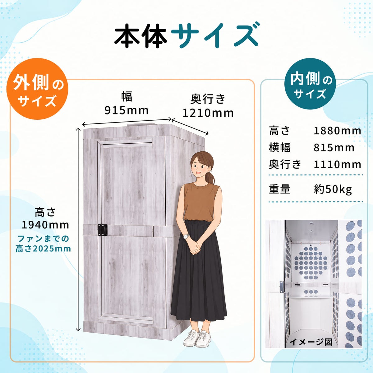 おてがるーむのサイズ