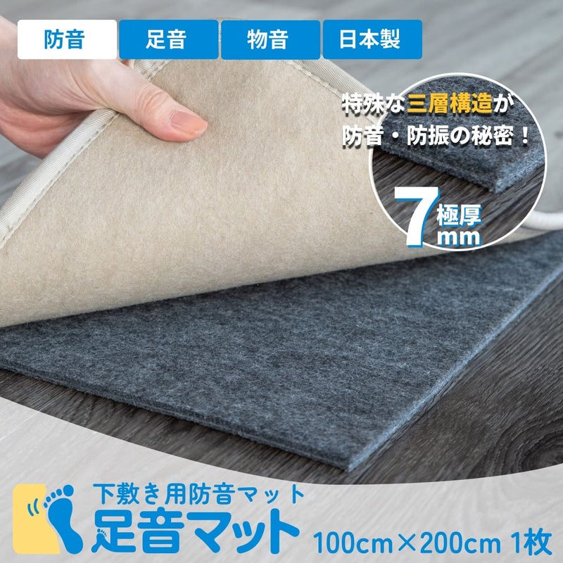 カーペットの下敷き用 防音マット 簡単防音【防音専門ピアリビング公式】