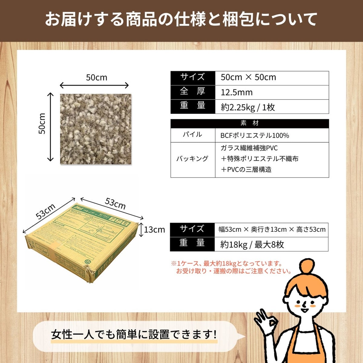 静床プレミアお届け時の商品仕様と梱包について