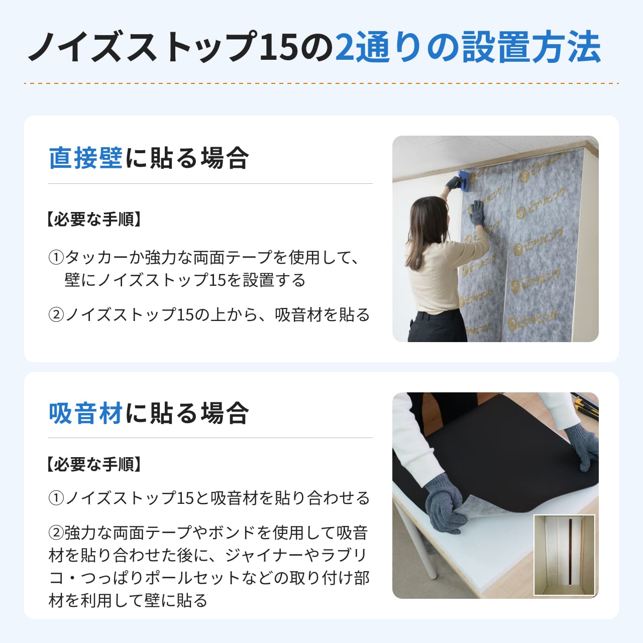 遮音シート ノイズストップ15 幅470mm×1.5mm厚 9m切り売り | 防音専門