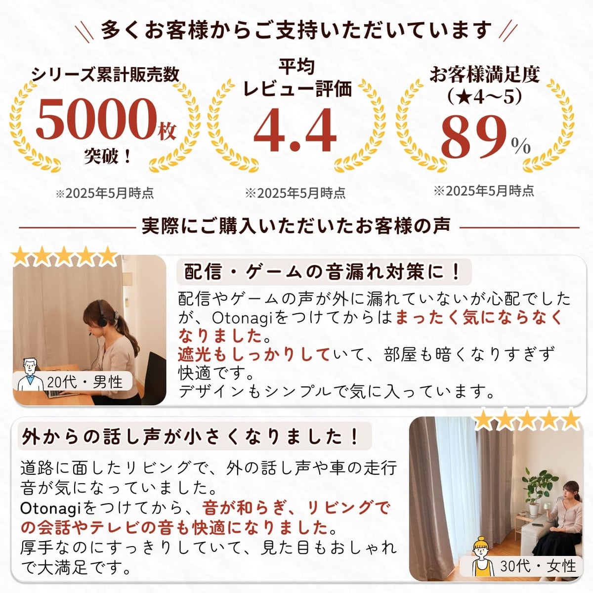コーズプレミア　幅110cm×丈250cm　2枚組 こんなお悩みありませんか？